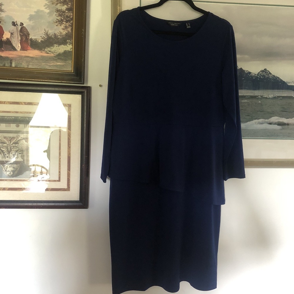 Susan Graver Every Day Long Sleeve Dress Sz M A2976